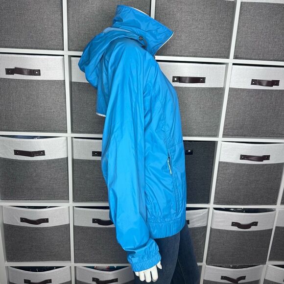 Columbia Omni-Shield Blue Outdoor Packable Windbreaker Rain Jacket Size Medium - Picture 12 of 13